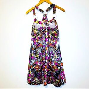 Alice and Trixie Multicolored Retro Hippie Print Dress Size Small